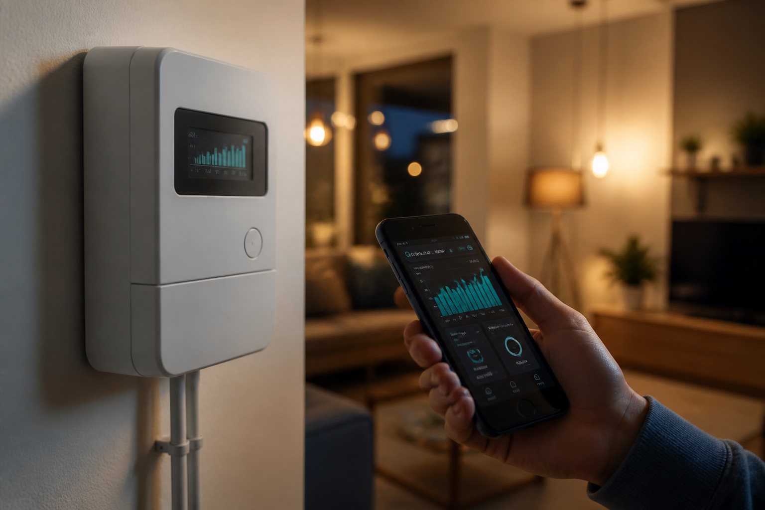 Smart electricity meter in a modern smart home
