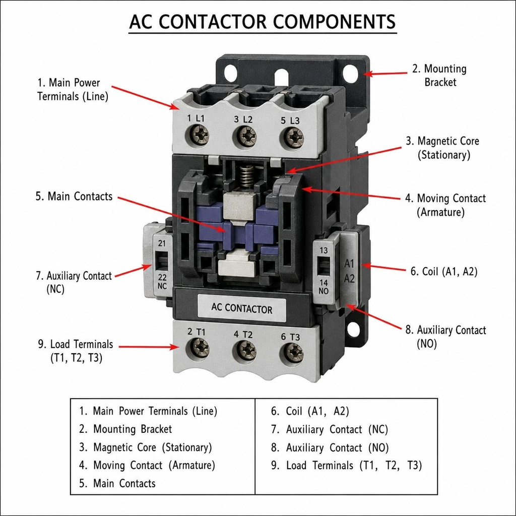 AC contactor illustration
