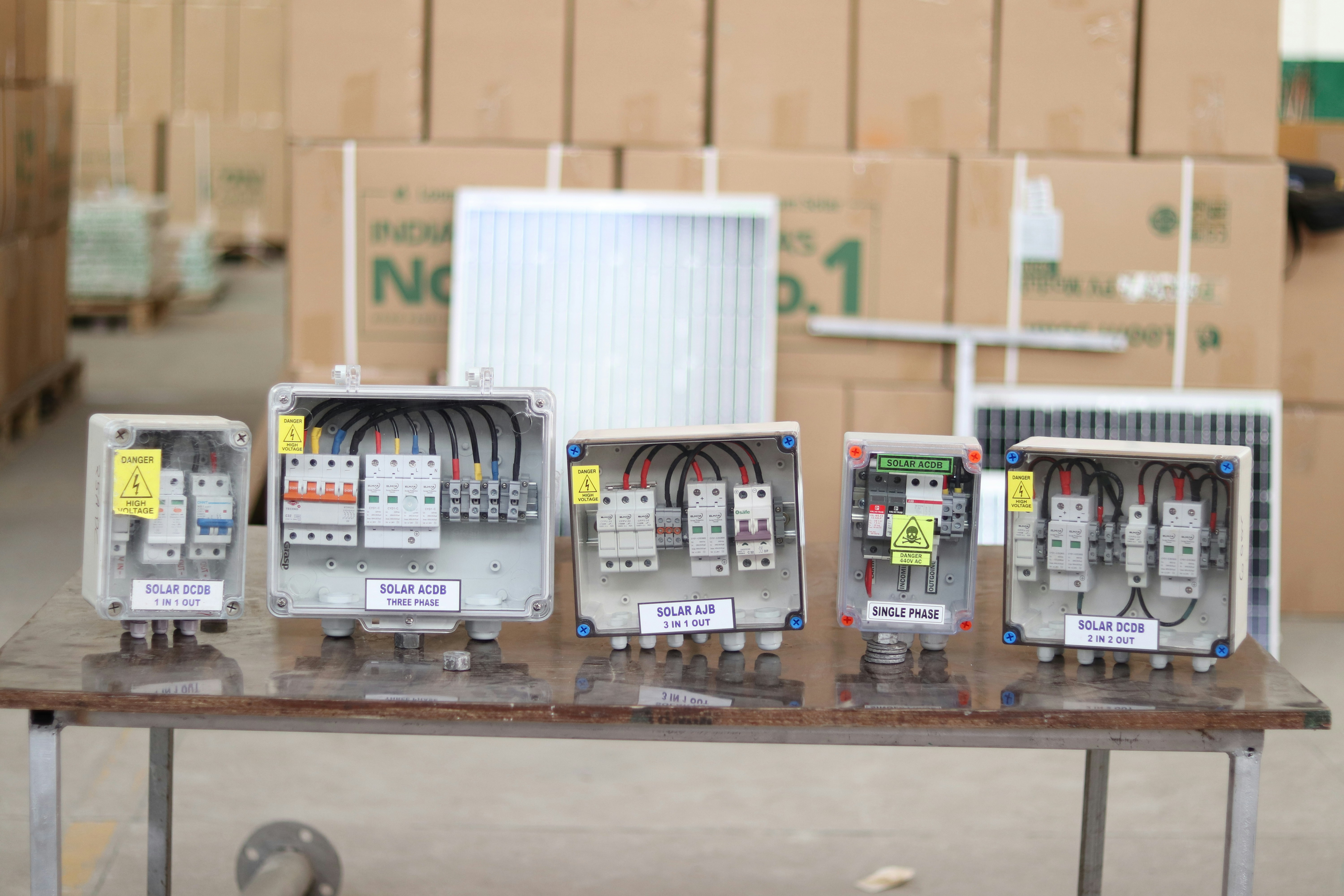 Image of various AC contactors with different specifications