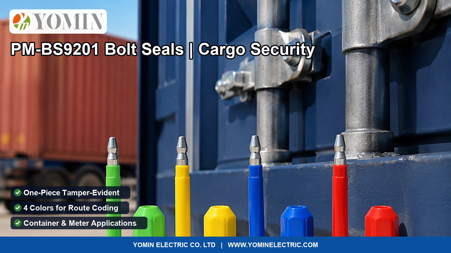 Bolt seals explained: how one-piece tamper-evident devices locate theft, the three real failure modes, ISO 17712 security classes, color coding, and the PM-BS9201 specification checklist.