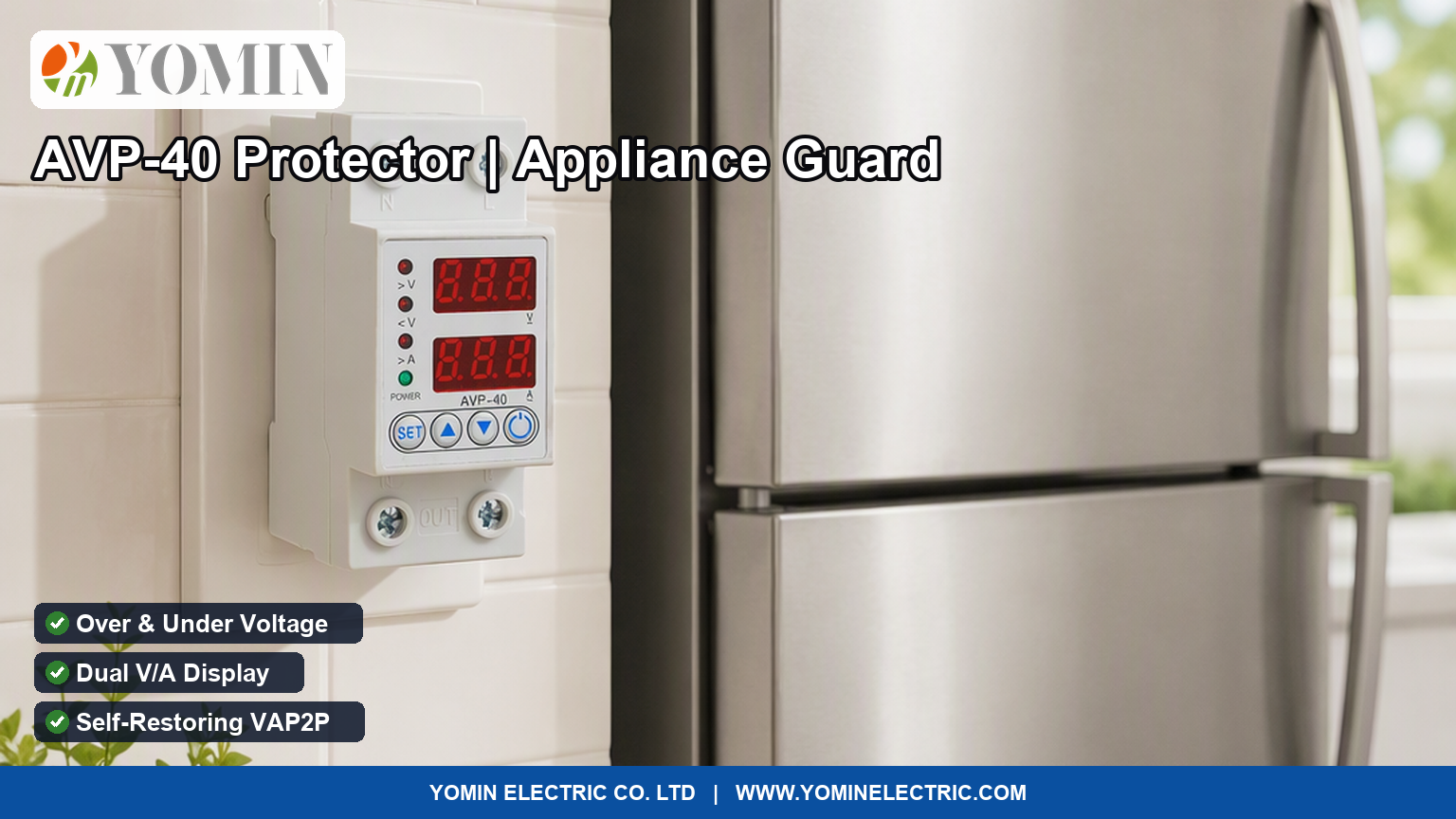 Fridge guards and voltage protectors explained: the three failure modes, why the restart delay is the real product, dual-display and self-restoring types, and sizing.