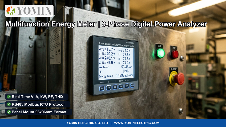 Multifunction Energy Meter Guide: 3-Phase Digital Power Monitoring
