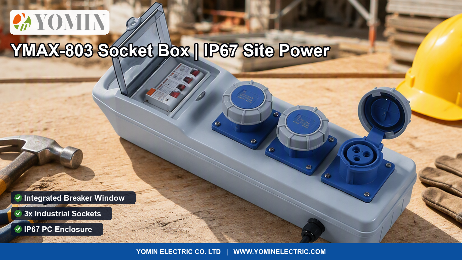 What a portable socket box is, why integrated breakers and IP67 enclosures matter on site, and how to configure one: socket count and type, protection devices, cable and plug.