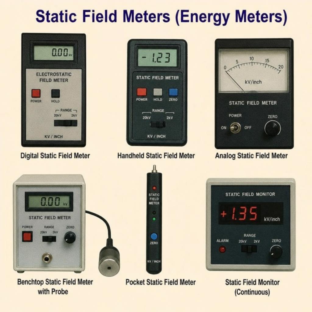 How a static field meter senses charge without contact