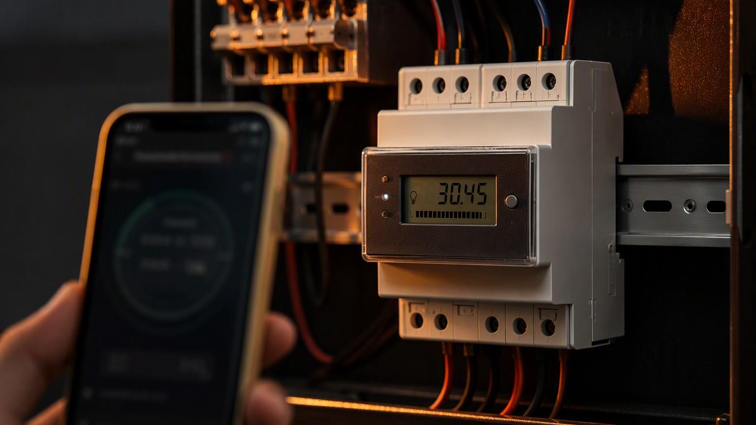 Smart prepaid meter with credit balance display and remote management