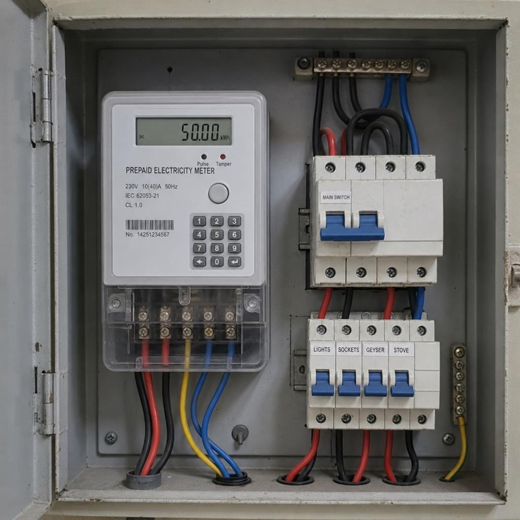 Prepaid utility meter — pay before you consume