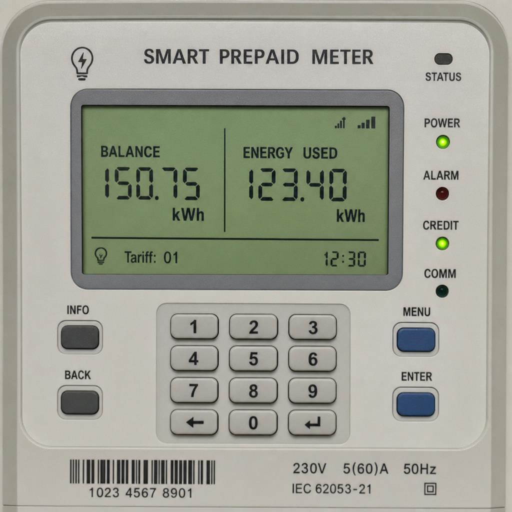 How prepaid meters work — credit, consumption and control
