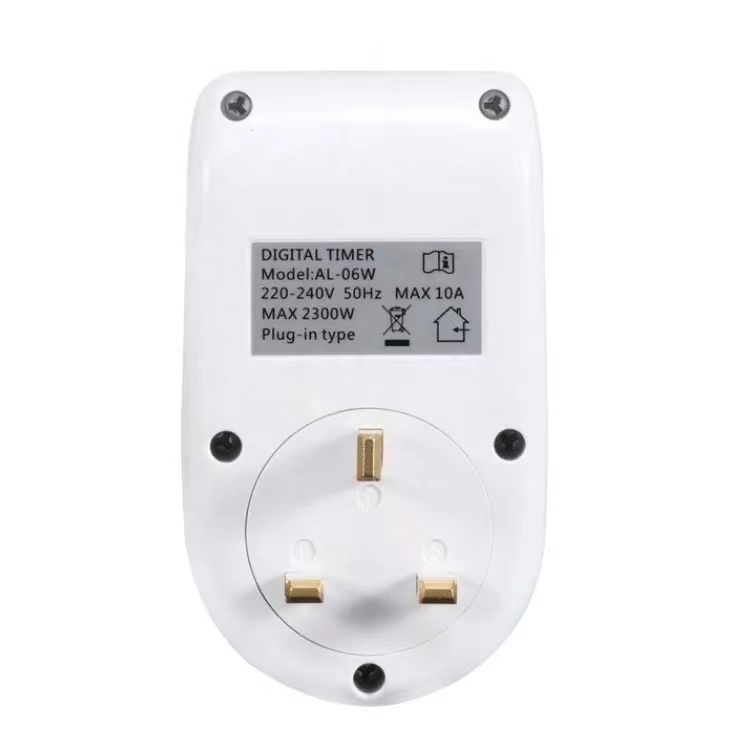 7 Days Weekly Programmable Mini LCD Display Digital Timer Switch Multi-Functional Automatic Plug Sockets for Home Use