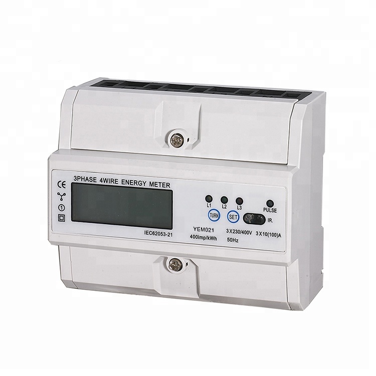 New Design Three Phase Din Rail Digital Electric Kwh Meter Rs485