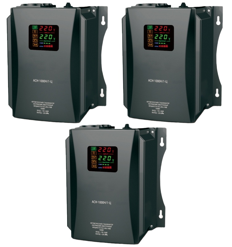 1000VA Wall Mount Relay Type ACH Series CPU Control AC Automatic Voltage Regulator Voltage Stabilizer