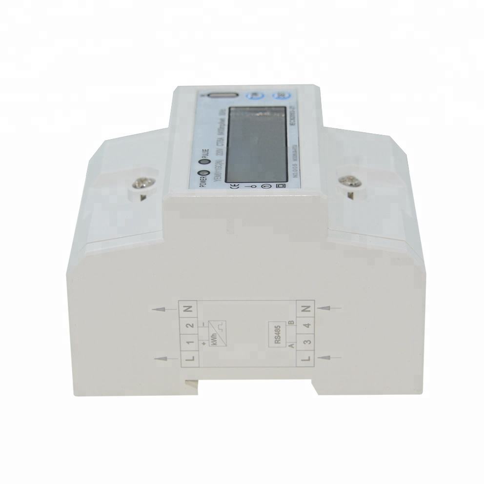 High-Precision Class1 Din Rail Single Phase Digital Electronic Kwh Meter Digital Electric Energy Meter With RS485