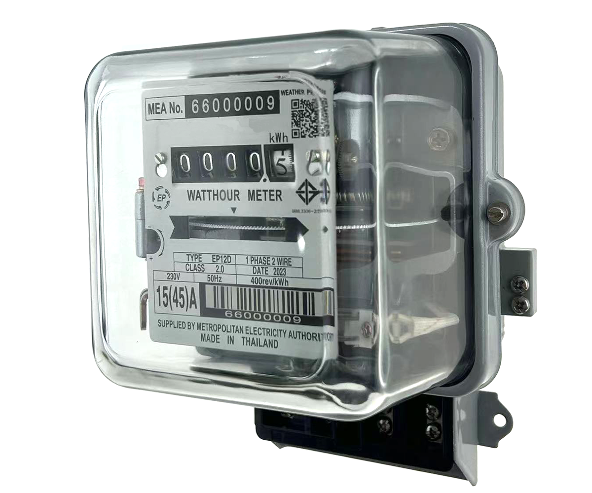 EP12D Type Energy Mechanical Single-phase Two Wire Digital Watt-hour Meter Can Effectively Avoid Human and Environment