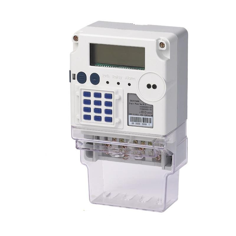 High-Accuracy Active Energy Metering Measurement Single Phase Split Prepayment Keypad STS Smart Prepaid Meter