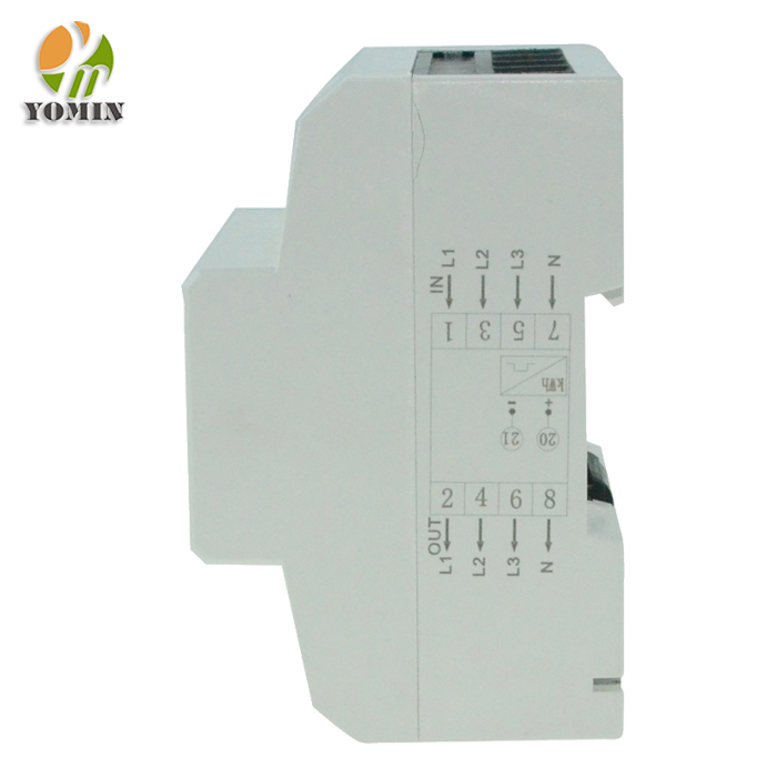 High Precision Measurement 3x230V/400V 3 Phase 4 Pole Small Size LCD Kilowatt Meter Electric Digital Smart Energy Meters