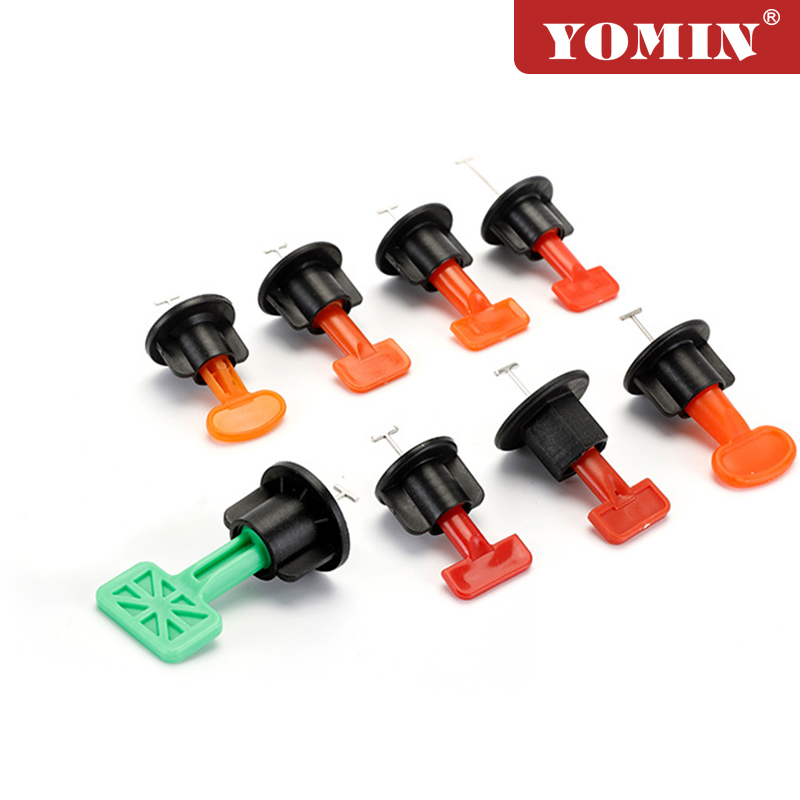 50 Pieces T-Shape Tile Locator Height Regulator Spacers Porcelain Reusable Anti-Lippage Tile Leveling System