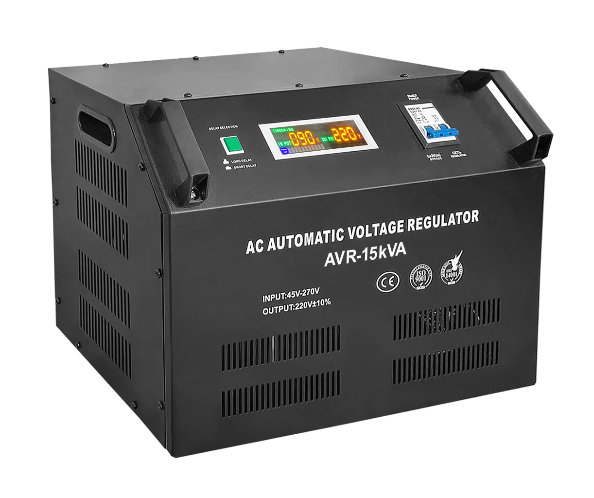 Factory Wholesale Single Phase AVR 15KVA Automatic Regulator Voltage Stabilizer Voltage Regulators/stabilizers for Home Use