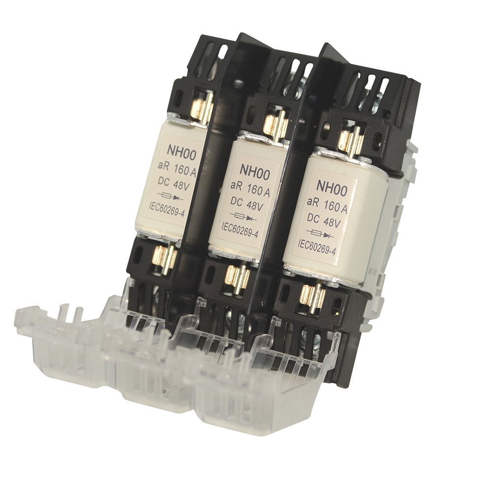 NH00 Copper Low Voltage 160 Amp 3P Polyester Knife Blade Fuse