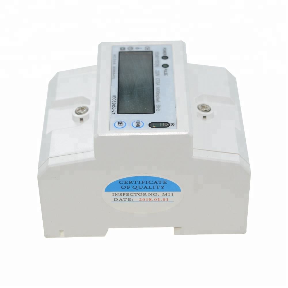 High-Precision Class1 Din Rail Single Phase Digital Electronic Kwh Meter Digital Electric Energy Meter With RS485