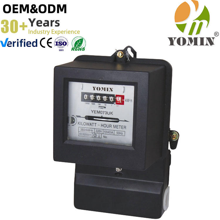 Single Phase Two Way Electromechanical 220V kwh Electric Energy Monitor Electric Energy Meter Single Phase Energy Meters