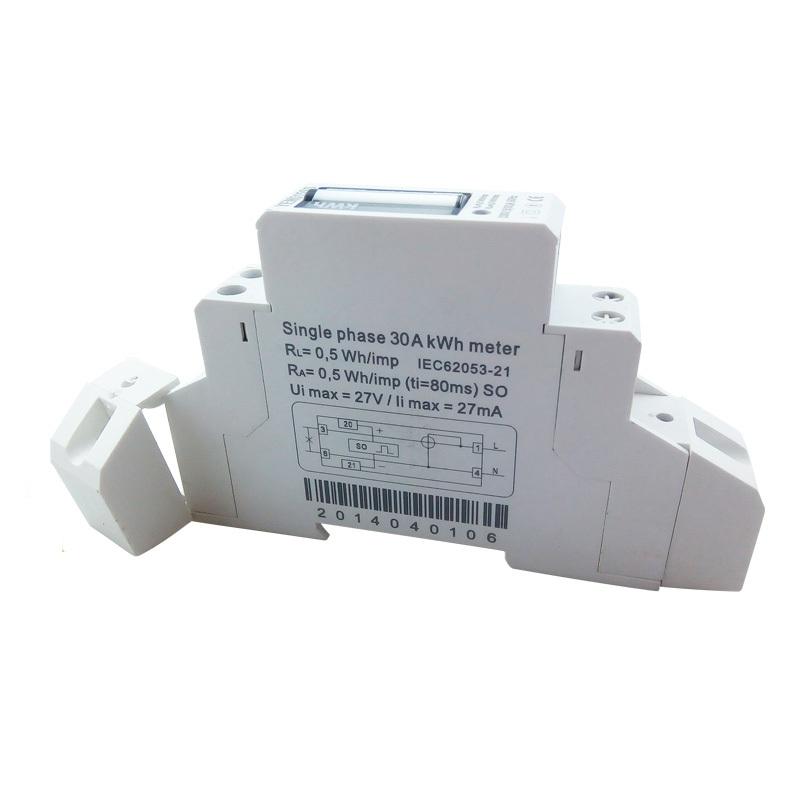 Factory Direct Sale Fast Delivery Electricity DIN Rail Mounting Energy Meter Single Phase Rail Compact Energy Meter