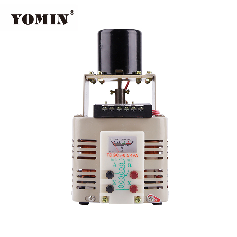TDGC2-0.5KVA Automatic Variac Single-Phase 300V Variable Transformer Copper Material AC Current Type