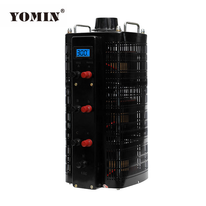 TSGC2 Regulator Automatic 50Hz Black Three-Phase Copper Voltage Transformer 30KVA High-Efficiency SVC Voltage Regulator