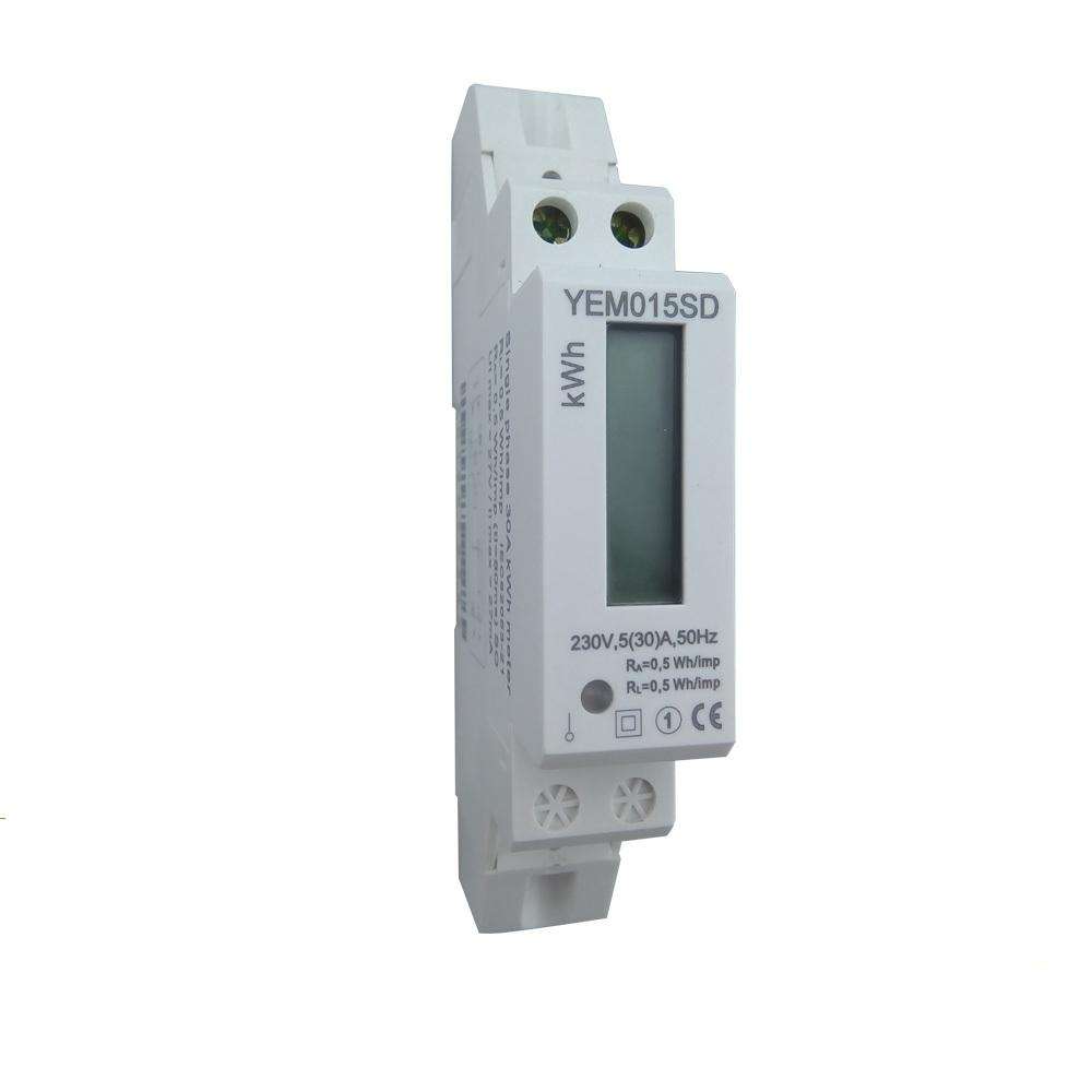 Single Phase Electric Power Smart Analog Digital DIN Rail Kilo Watt Hour kwh Meter DIN Rail Energy Meters