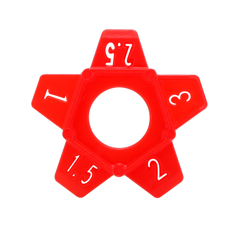 1mm 1.5mm 2mm 2.5mm 3mm 50pcs Star Multi-Size Tile Spacer Construction Tools Tile Level Clip System Floor Tile Accessories