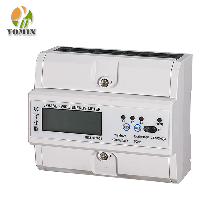 Din Rail Three Phase Modbus Electric Energy Meter Efficient Power Management Device