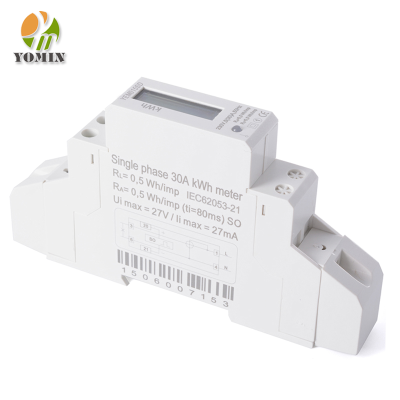 Single-Phase Two-Wire 1-Pole Digital KWh LCD Display Electronic Power Energy Meter
