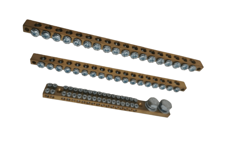 Copper Screw Terminal Block Connector Brass Terminal Block With Copper Material