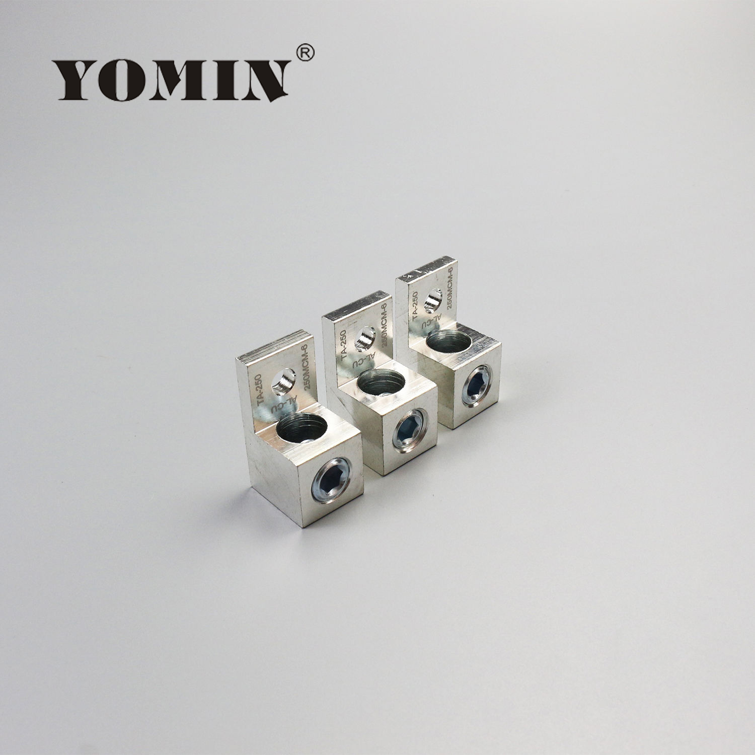 TA-250 250mcm-6 Aluminium Mechanical Lugs Screw Terminal Splice Connector Lugs Easy Installation Butt Connectors