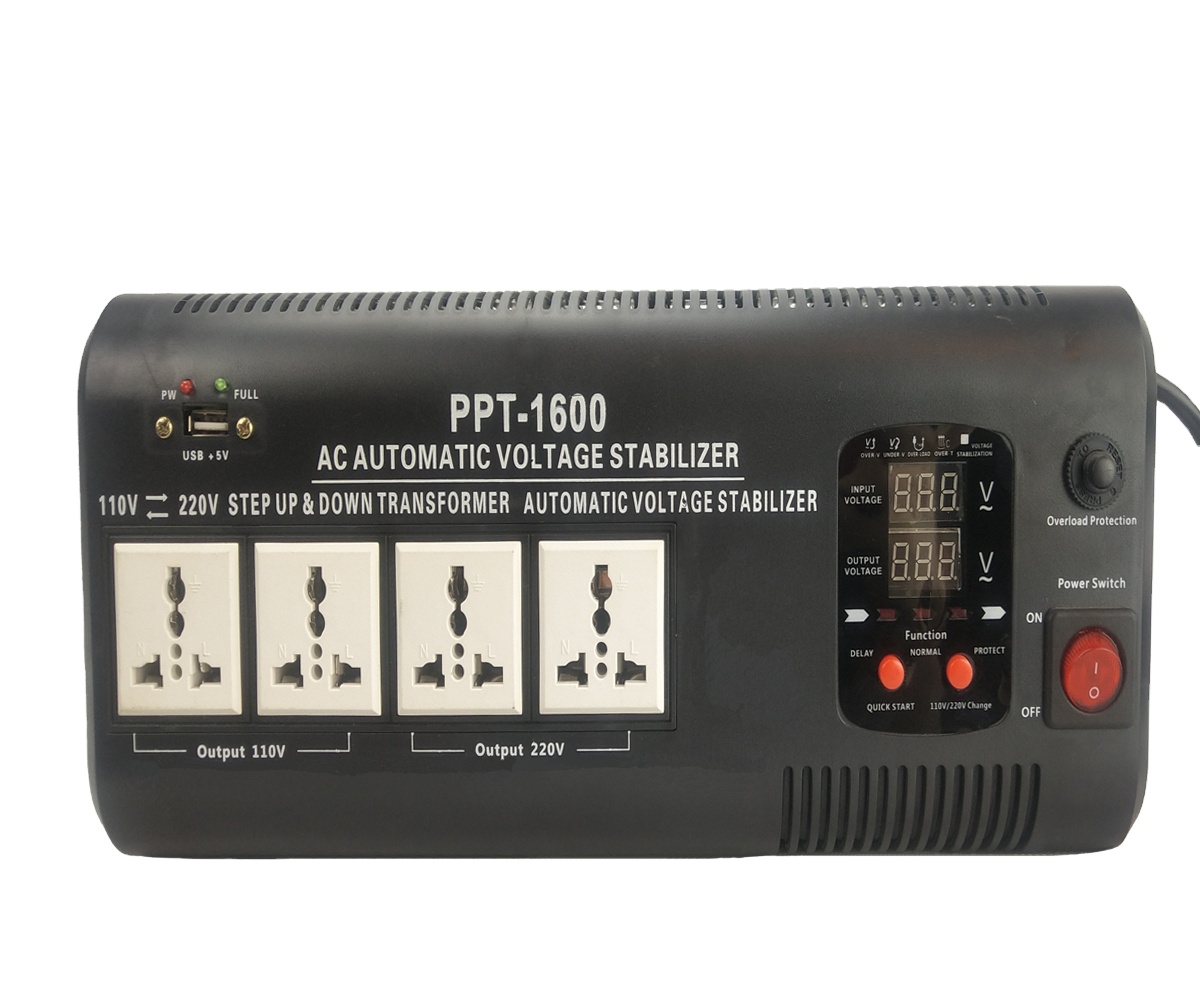 High-quality 1600VA PPT Series Automatic 220v Intelligent Automatic Voltage Regulation and Stabilizer Voltage Stabilizer