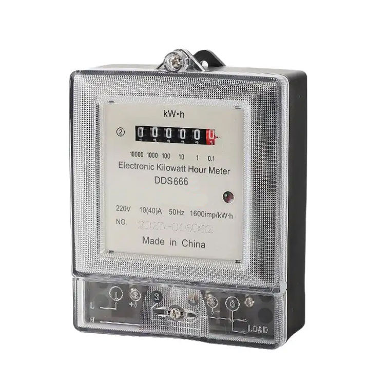 Accurate Digital Energy Monitoring Kilowatt Hour Energy Meter 220V Electric Single Phase Energy Meter Kwh Wattmeter