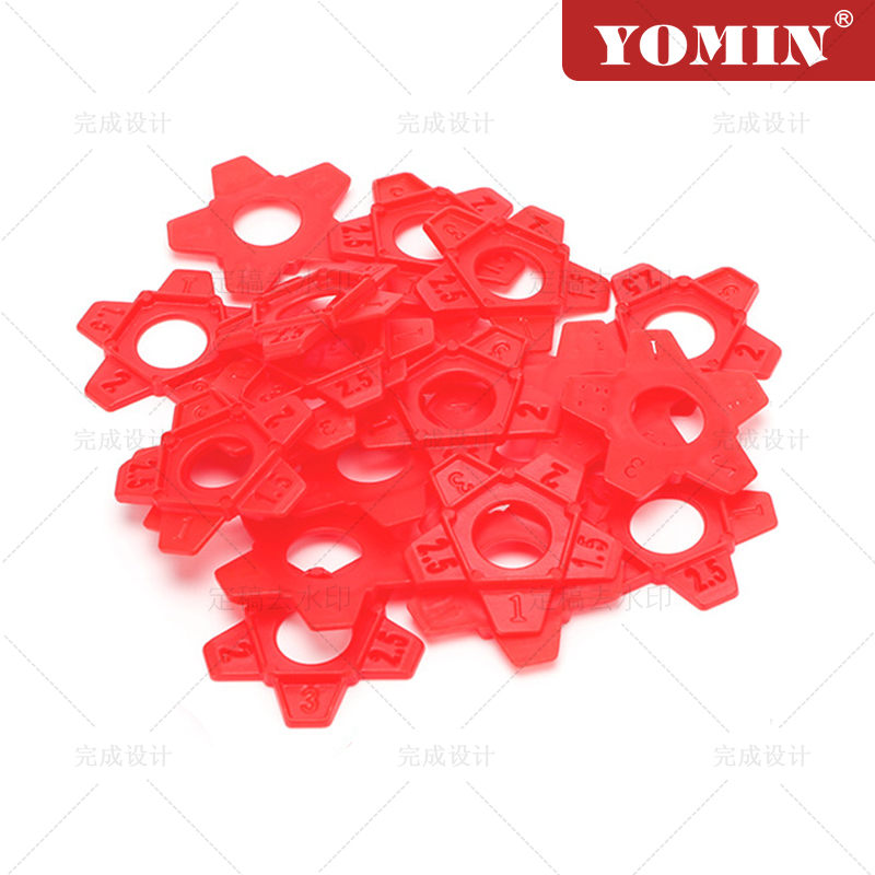 1mm 1.5mm 2mm 2.5mm 3mm 50pcs Star Multi-Size Tile Spacer Construction Tools Tile Level Clip System Floor Tile Accessories