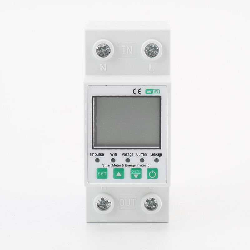 Single Phase Digital Light Counter Electric Consumption Electric WiFi Smart Energy Meter With Wireless Remote Control