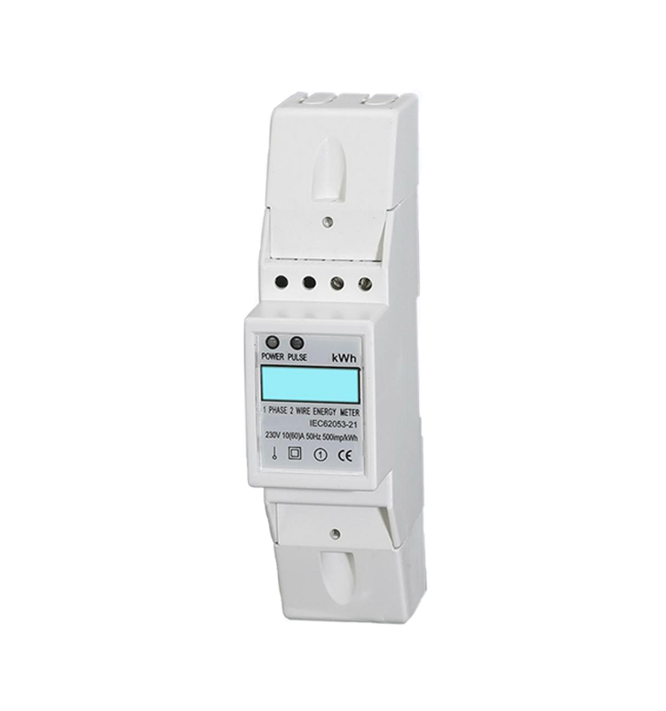 Single-Phase KWH Frequency Energy Meter with LCD Display and Pulse Output New Type Din Rail Active Meter 80A Maximum Current