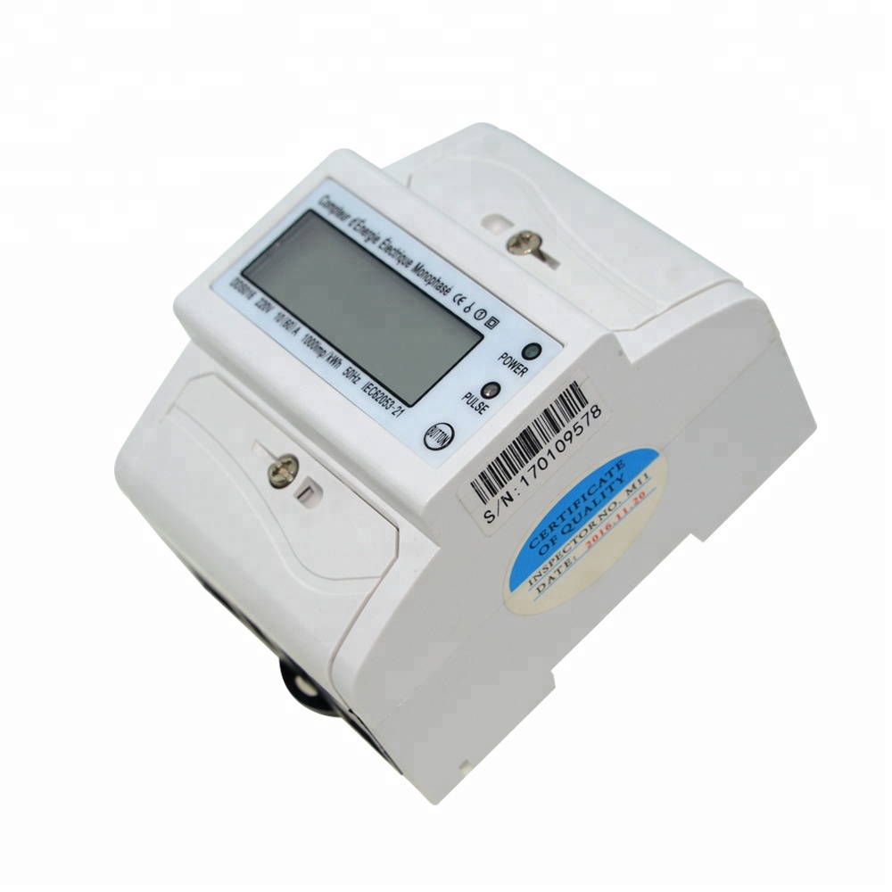 RS485 Din Rail Electronic Single Phase Din Rail Energy Meter Digital Kwh Meter Multi-function Energy Meter
