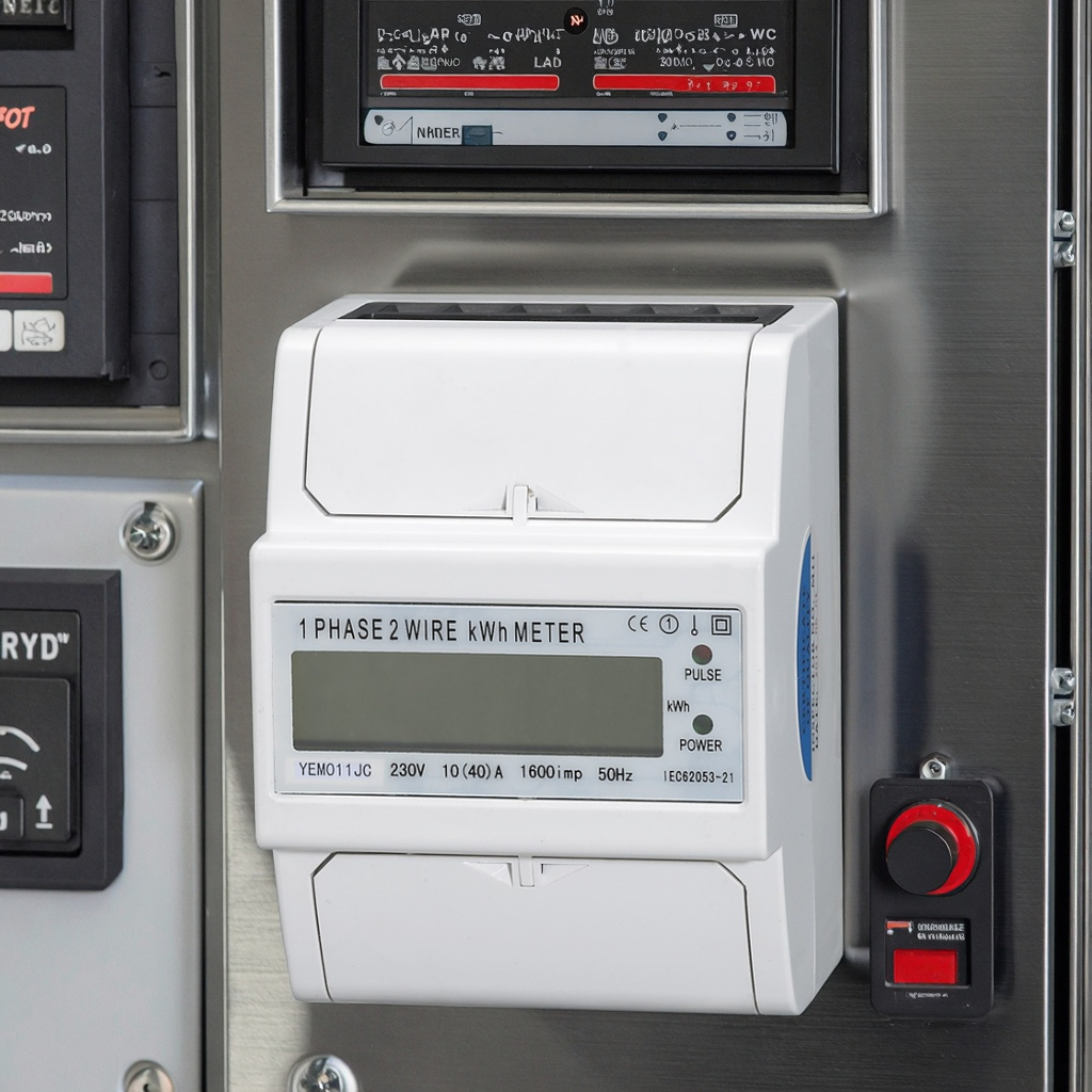 Hot Selling 40A 230V 1Phase 2 Wire 50HZ Single Phase Din Rail Kwh Power Energy Meter