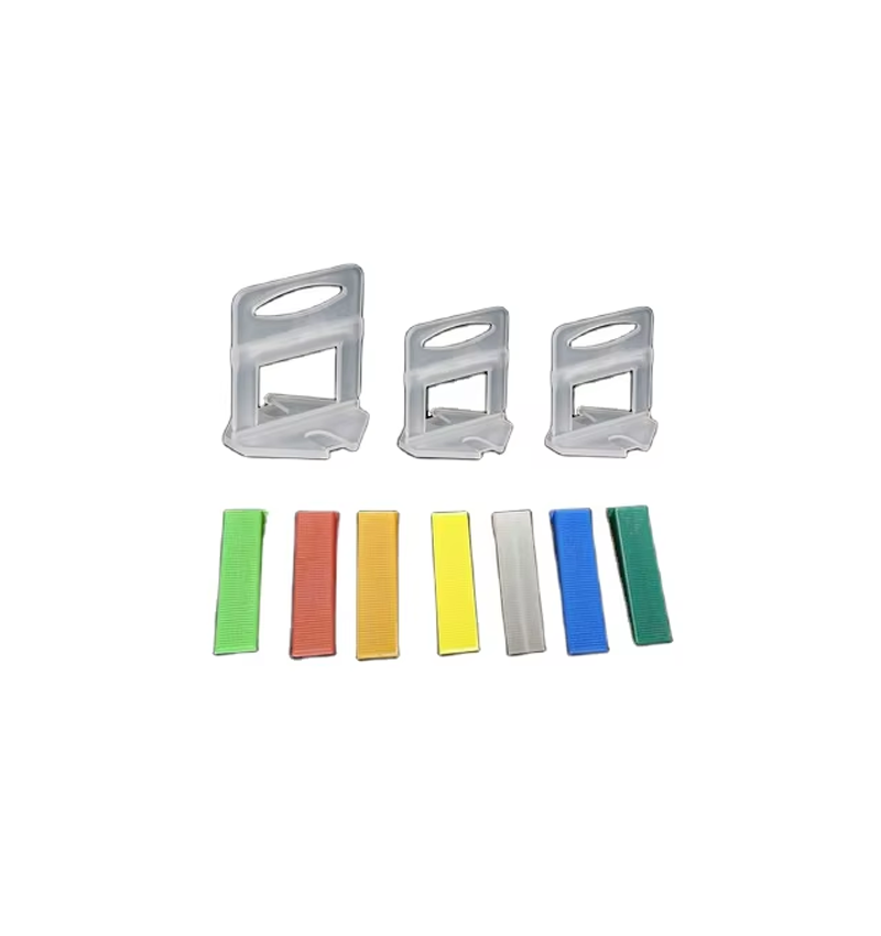 Plastic Bases Level Wedges Spacers PVC Tile Leveling System 1mm-1.5mm Thickness Exterior Floor Tiles Ceramic Tile Plastic Clips