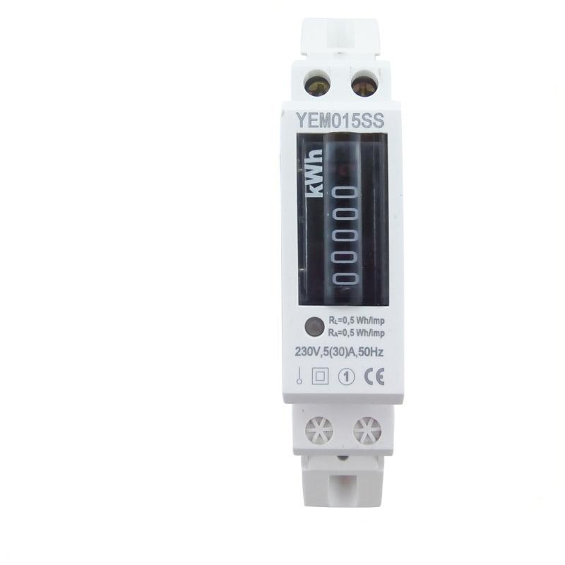 Factory Direct Sale Fast Delivery Electricity DIN Rail Mounting Energy Meter Single Phase Rail Compact Energy Meter