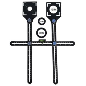 Ruler Full Metal Angle Measuring Tool Aluminum Alloy Multi Functional Ruler Template Tool