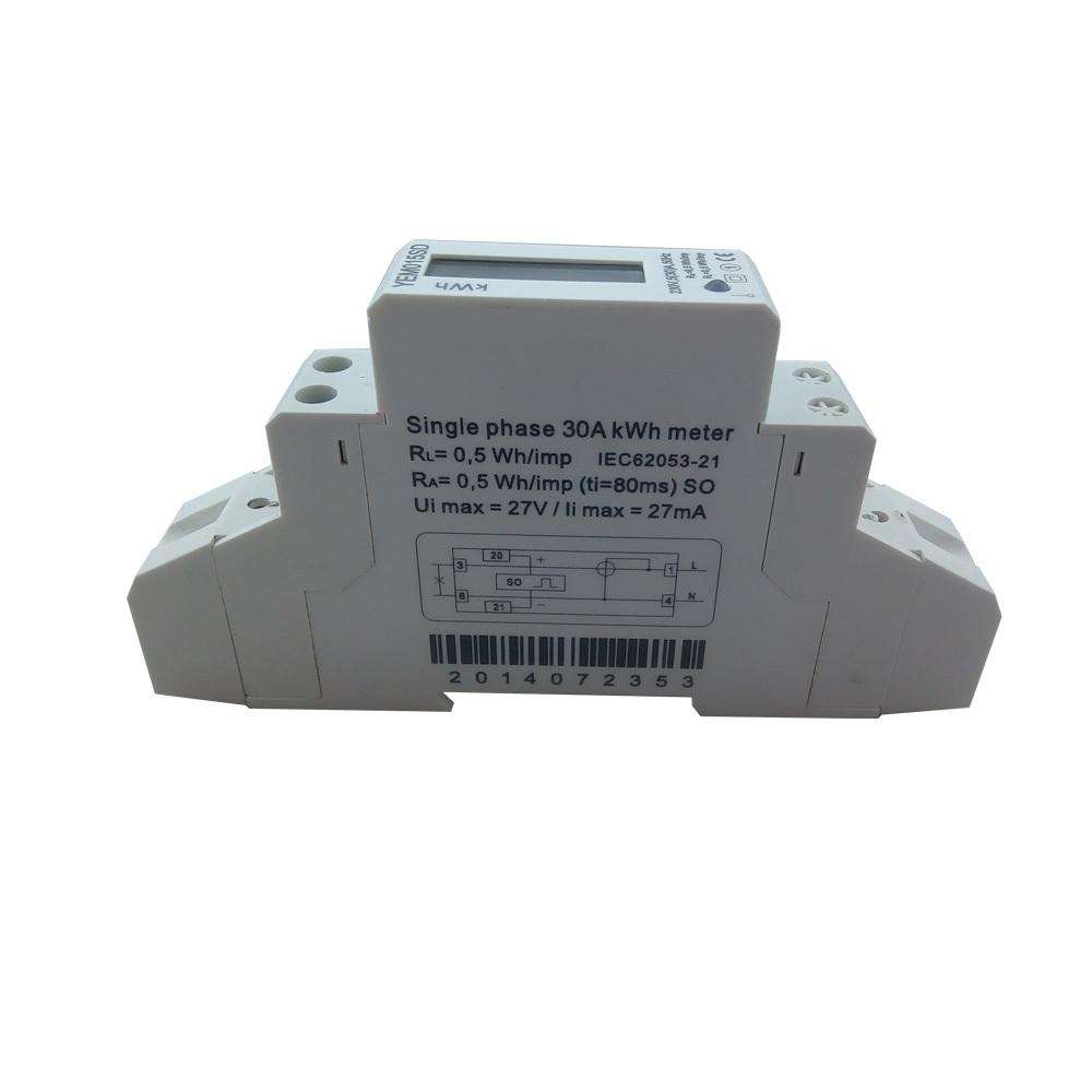 Single Phase Electric Power Smart Analog Digital DIN Rail Kilo Watt Hour kwh Meter DIN Rail Energy Meters
