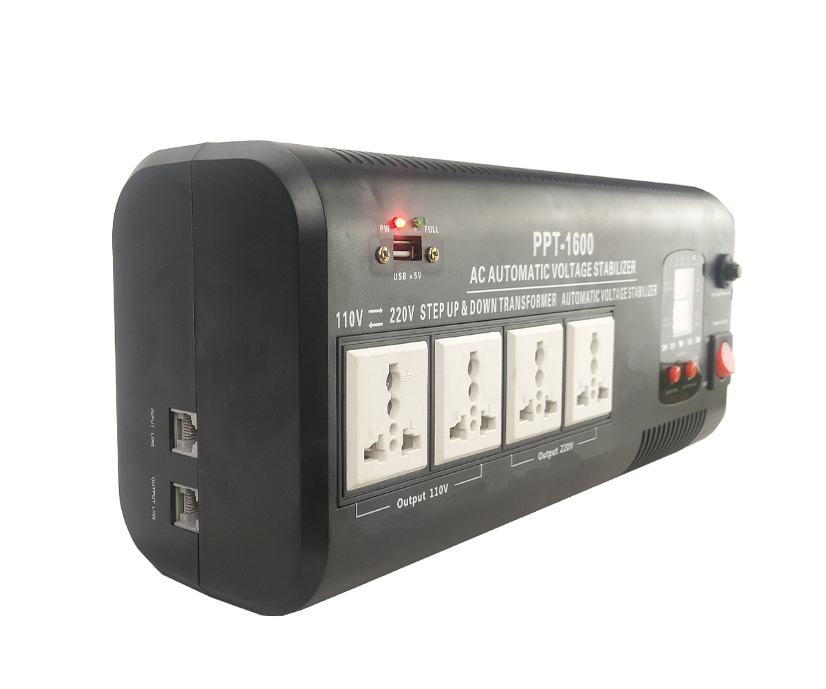 High-quality 1600VA PPT Series Automatic 220v Intelligent Automatic Voltage Regulation and Stabilizer Voltage Stabilizer