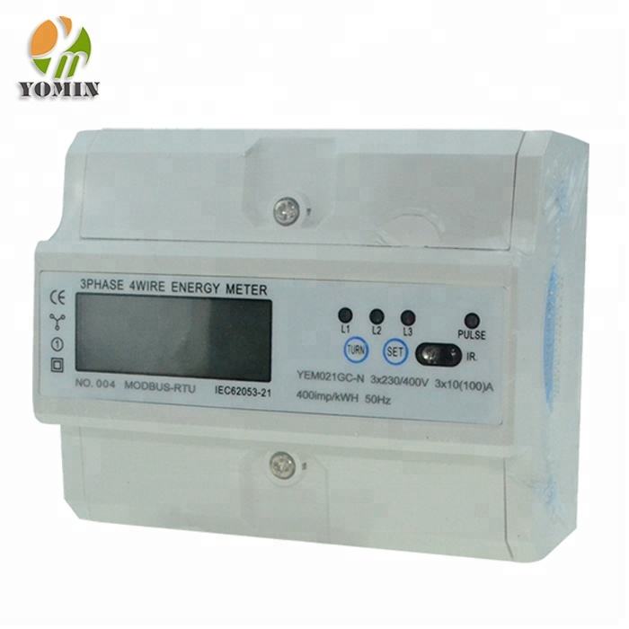 In Stock Fast Delivery New Design Rs485 Three Phase Din Rail Digital Electric Kwh Meter Energy Meters
