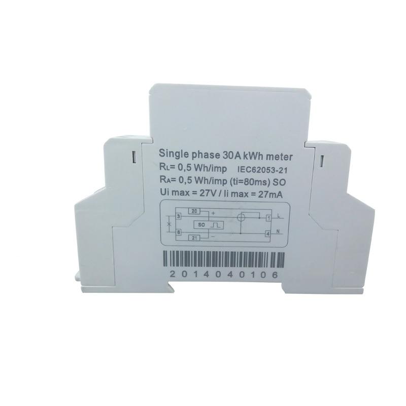 Fast Delivery Small Design LCD/counter Display Electricity RS485 DIN Rail Mounting Energy Meter Single Phase Rail Energy Meter