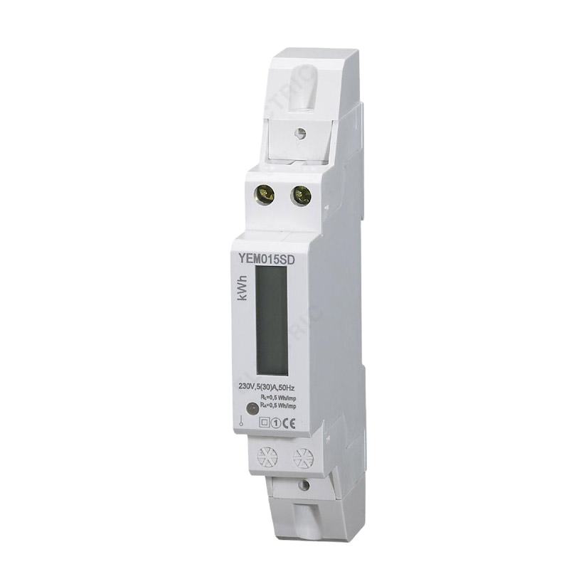 Electricity Analysis 1P Single Phase 230V Din Rail Digi 30A LCD Energy Monitor KWH Watt Hour Energy Meter