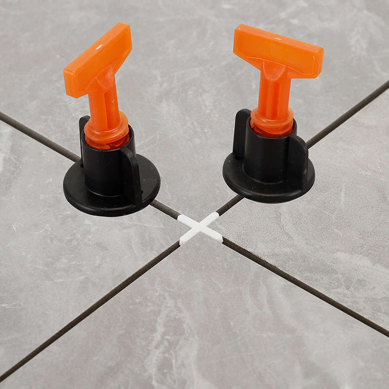 50 Pieces T-Shape Tile Locator Height Regulator Spacers Porcelain Reusable Anti-Lippage Tile Leveling System