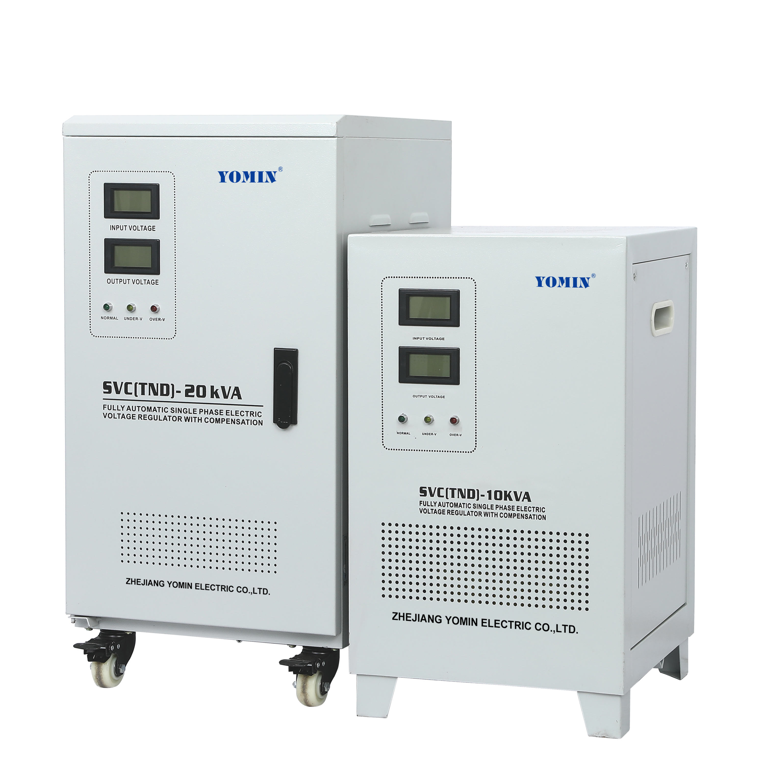 3SVC Single Phase Electric Power Automatic Dual Screen 10KV 20KV 220v Output Home Use DC Voltage Regulator Voltage Stabilizer