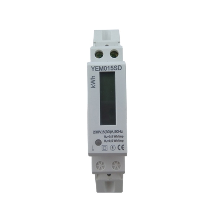 In Stock Fast Delivery Materminal Single Phase Two Wire Din Rail Active Watt Hour Meter Smart kwh Meter with LCD Display